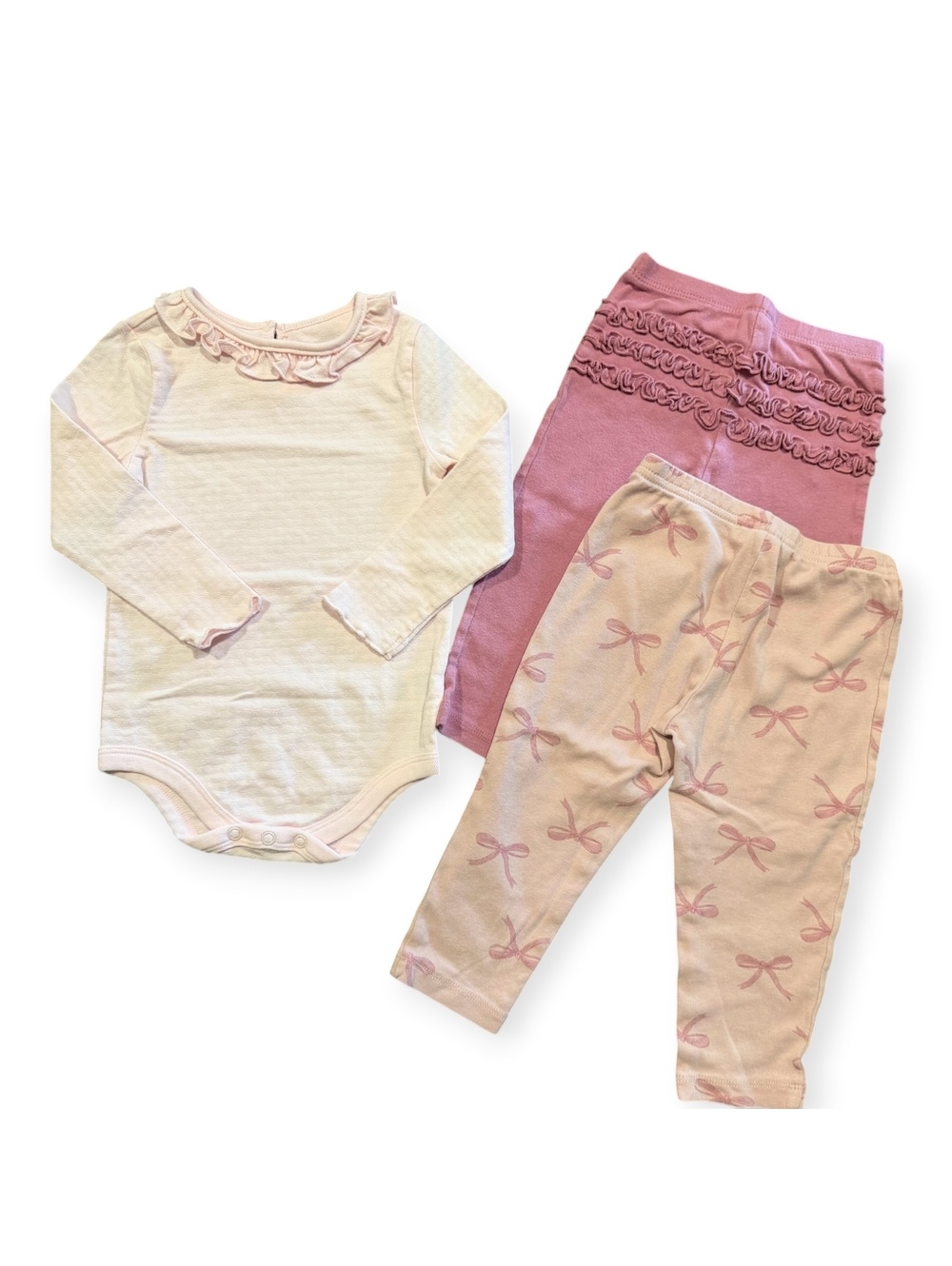 Garanimals and Carter's Baby Girls' 18M Pink Bodysuit and Pants Set
